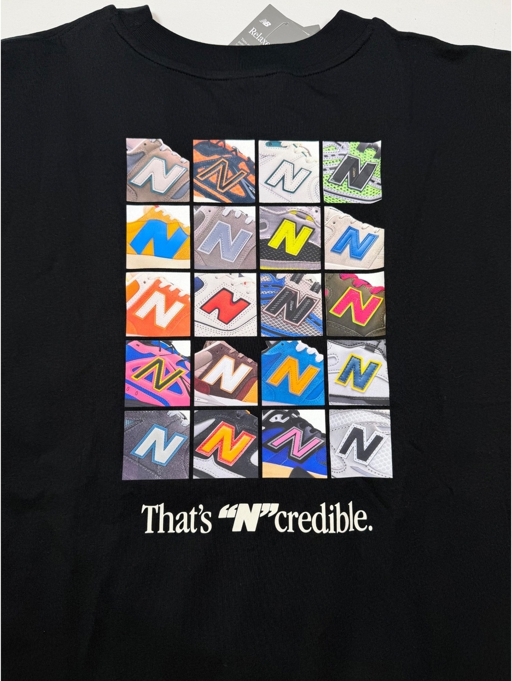 New Balance black logo T-shirt